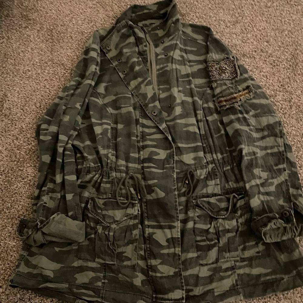 Camo utility jacket